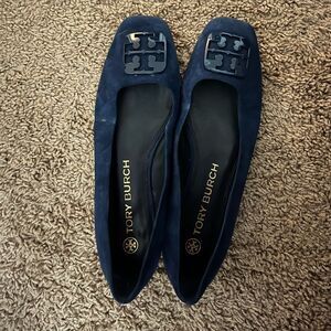 Tory Burch Blue Suede Shoes